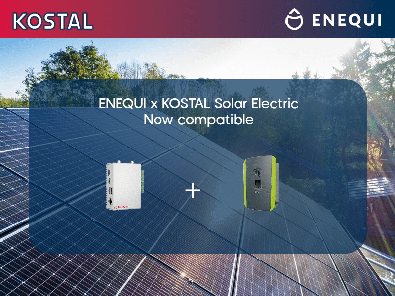 ENEQUI x KOSTAL solar electric – nu kompatibelt med KOSTAL-modellerna G1, G2, G3 TCP